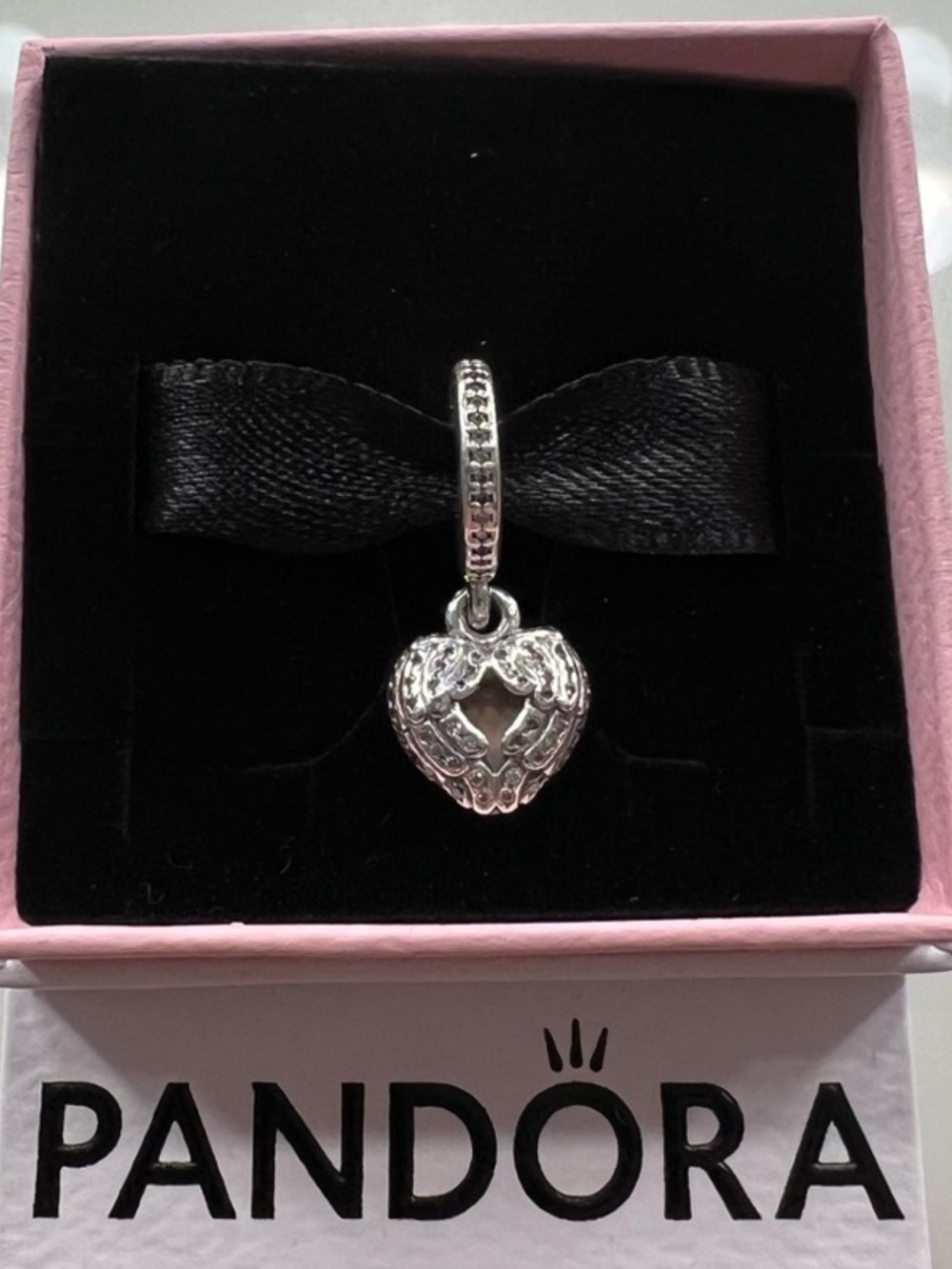 Pandora angel wings locket charm